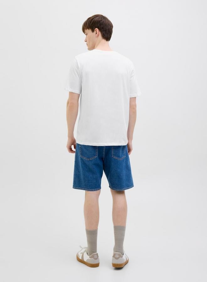 ريبل تيشيرت بياقة دائرية وطبعة جرافيك - Image 3