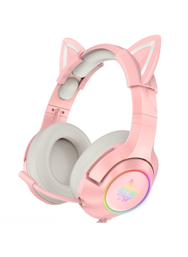 ONIKUMA K9 RGB Stereo Gaming Headset with Cat Ears for PS4, Xbox, PC and Switch - Image 1