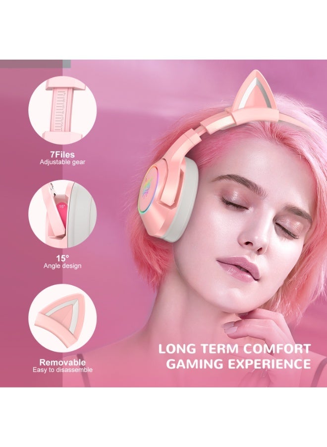ONIKUMA K9 RGB Stereo Gaming Headset with Cat Ears for PS4, Xbox, PC and Switch - Image 5