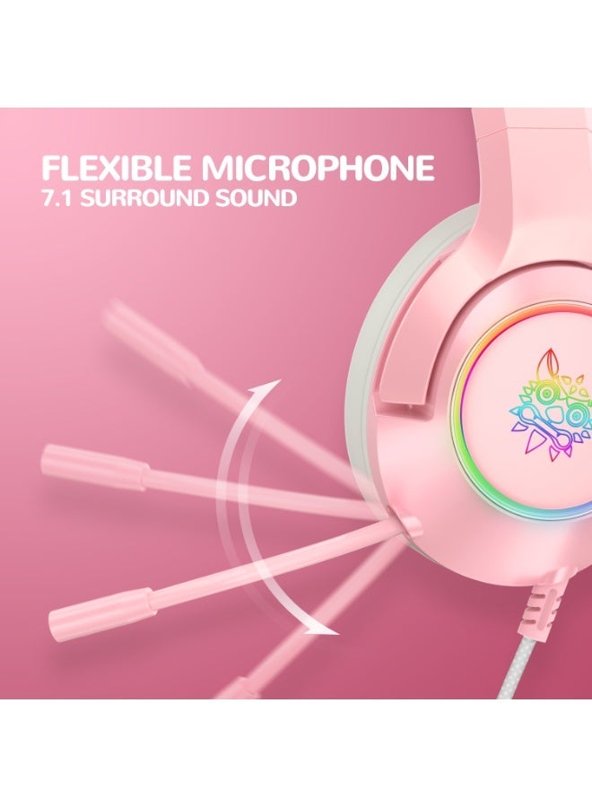 ONIKUMA K9 RGB Stereo Gaming Headset with Cat Ears for PS4, Xbox, PC and Switch - Image 3