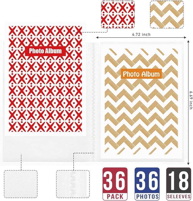 Sinmoe 36 Pack 4x6 Photo Albums Mini Photo Books 4 x 6 Small Photo Book Each Shows 36Pictures Mini Picture Album Binder Baby Photo Books Album Photo Book Photo Albums for Brithday Family - Image 2
