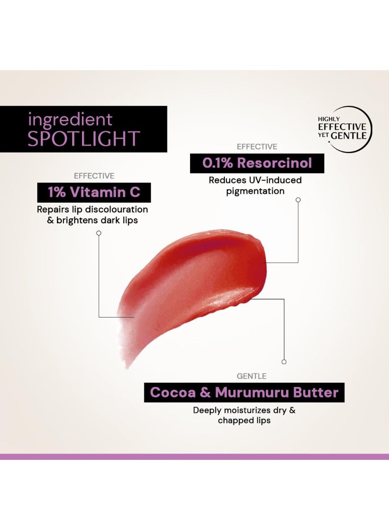 Deconstruct Brightening Tinted Lip balm for Dark Lips | SPF 50 | Brightens Dark Lips & Moisturizes | SPF 50 for Sun Damage & Discoloration | For Women & Men daily + - (4.2g) - Image 4
