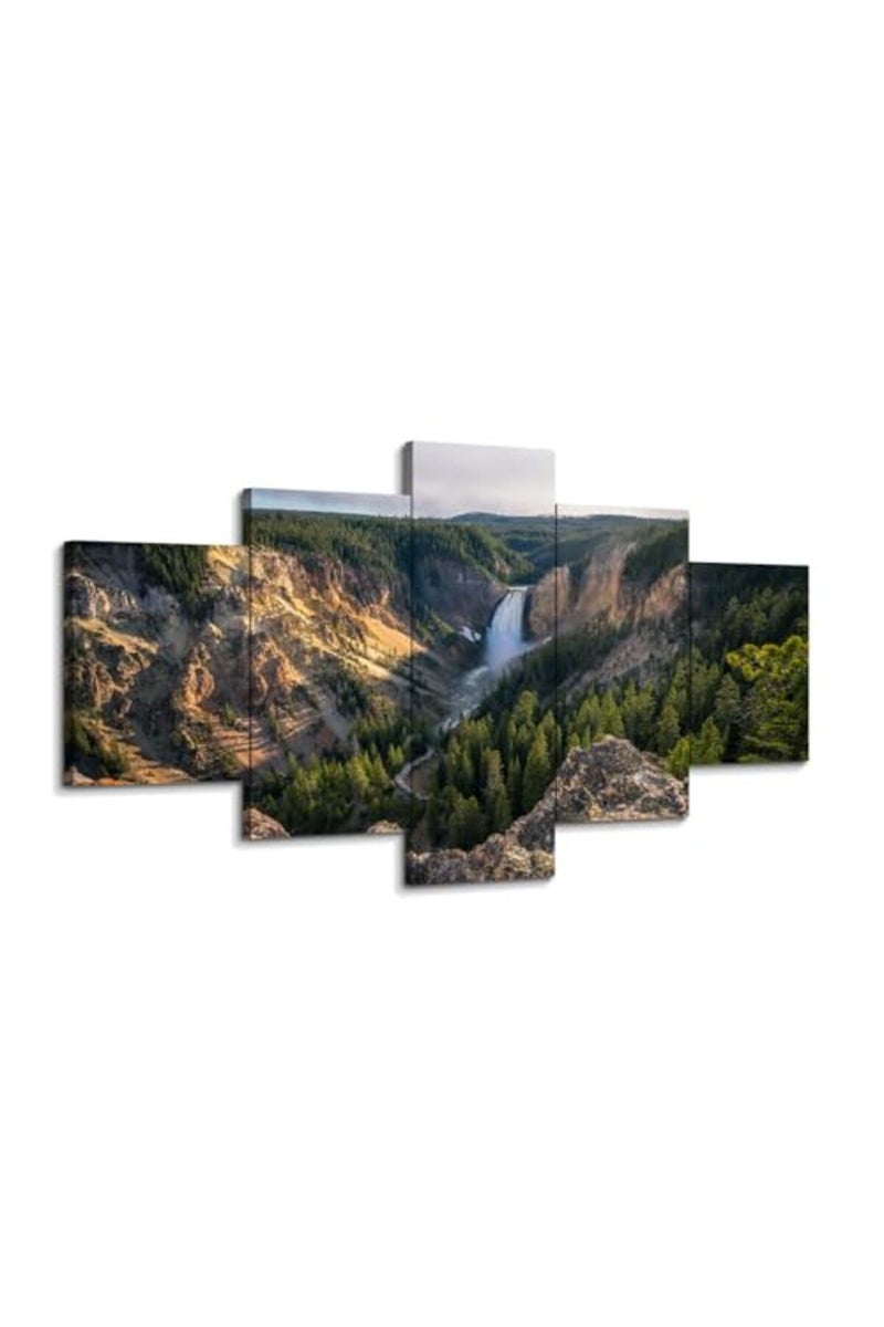 Artbrush Tower California Scenery Wall Art Yosemite Valley View Natural Landscape Picture Canvas Print - Image 2