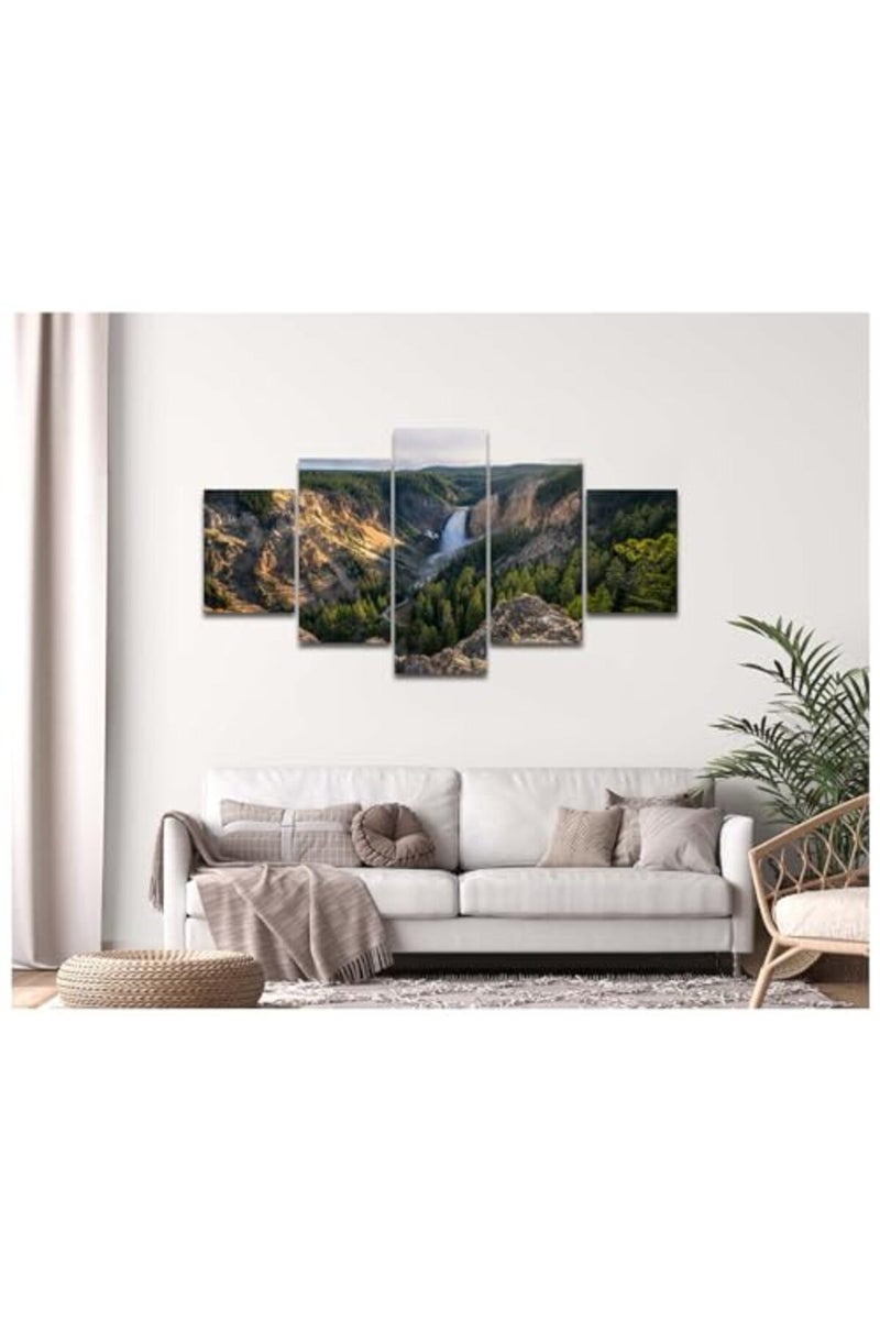 Artbrush Tower California Scenery Wall Art Yosemite Valley View Natural Landscape Picture Canvas Print - Image 4