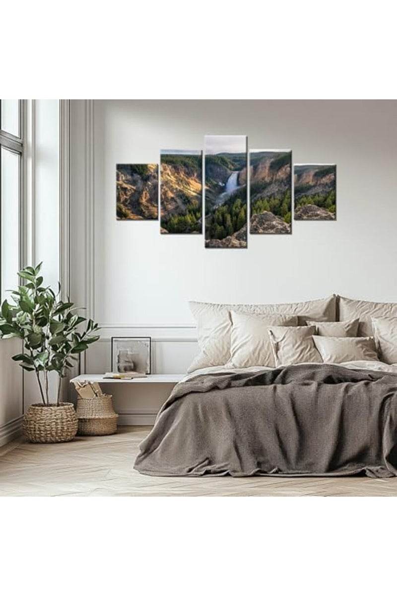 Artbrush Tower California Scenery Wall Art Yosemite Valley View Natural Landscape Picture Canvas Print - Image 3