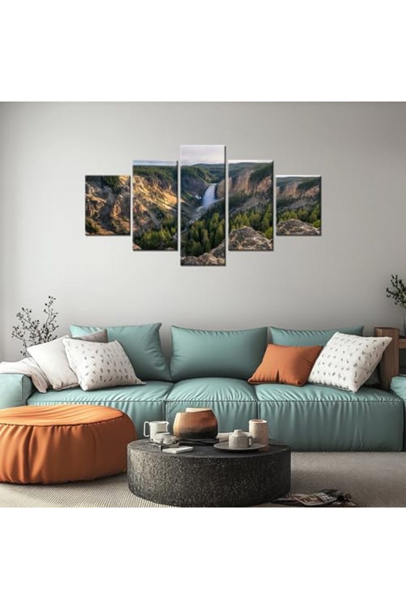 Artbrush Tower California Scenery Wall Art Yosemite Valley View Natural Landscape Picture Canvas Print - Image 5