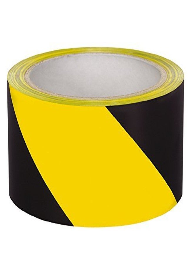 SEJASCOLLECTIONS Self Adhesive Waterproof Durable Floor Marking Tape Floor Marking Tape Color 48mm / 02" Width X 30m Length (Yellow And Black, Pack of 1) - Image 1