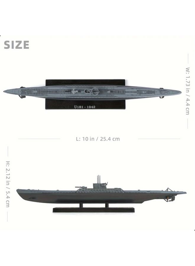 1 350 Scale Metal Die Cast Submarine Model For 14 Plus Years Old Classic Military Collectible - Image 2