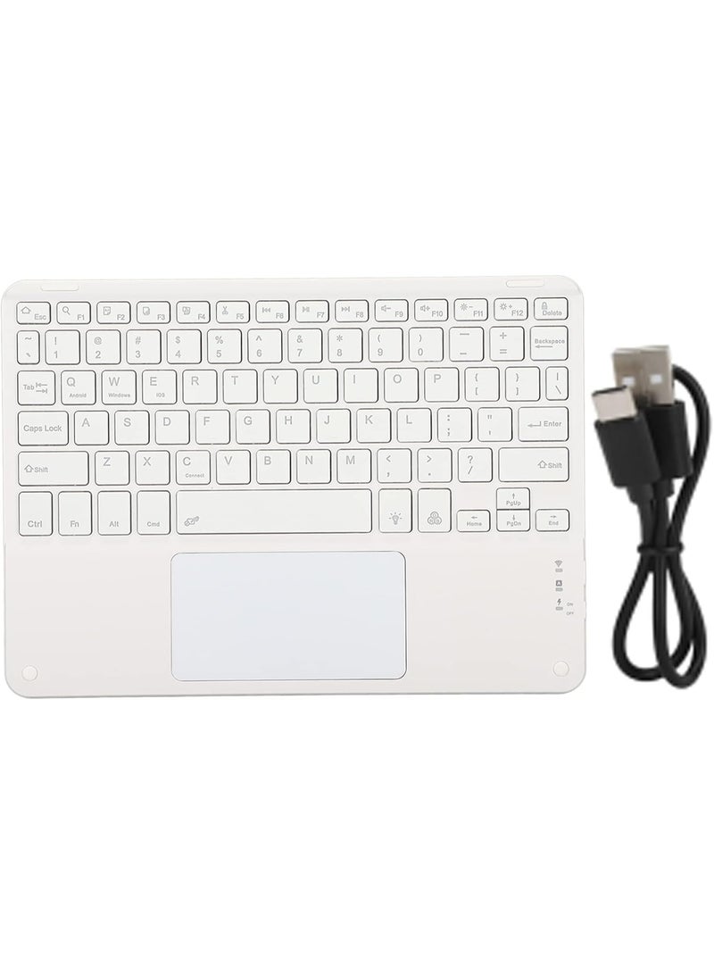 كيبورد لاسلكي نحيف متطور مع لوحة لمس وإضاءة RGB - مريح وعملي للأجهزة الذكية واللابتوب - سهل الاستخدام - Image 5