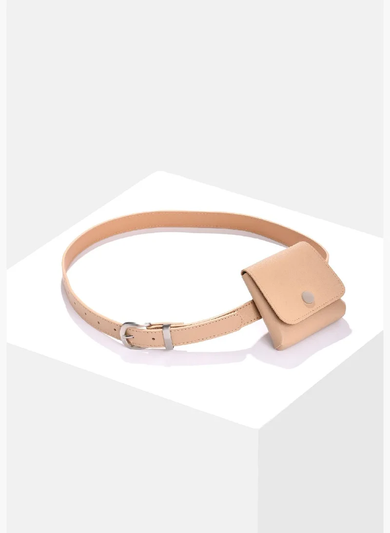 Haute Sauce Casual Belt with Mini Pouch