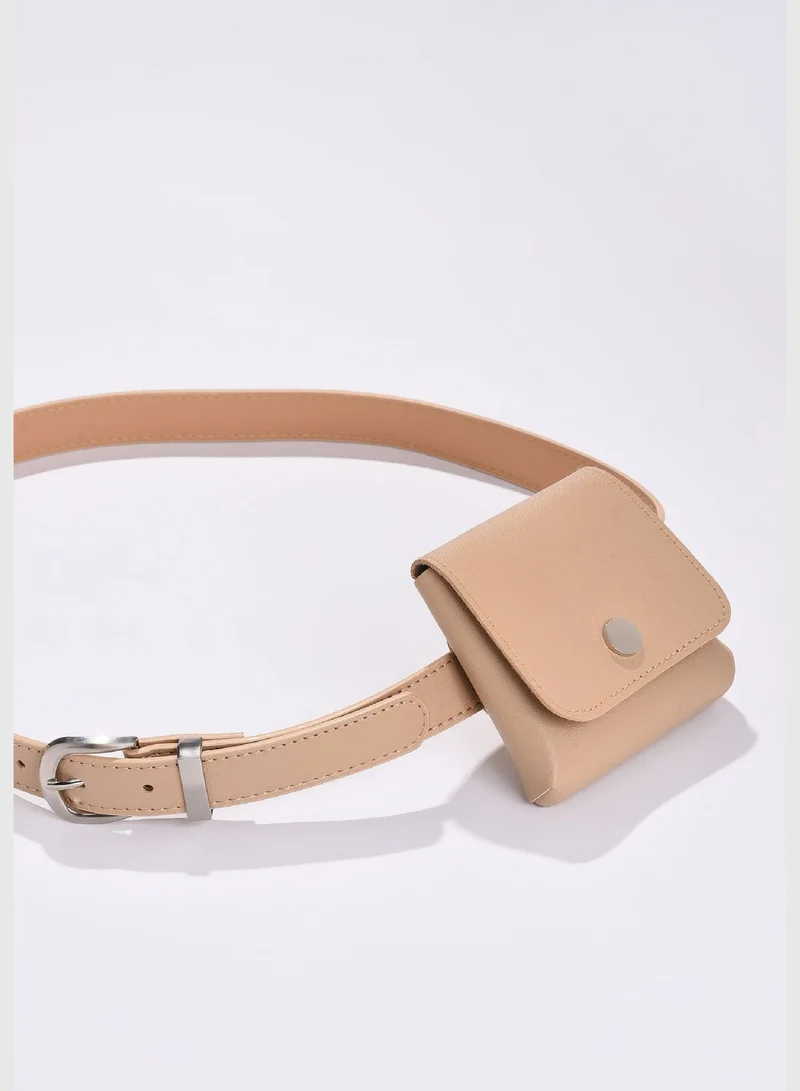 Haute Sauce Casual Belt with Mini Pouch