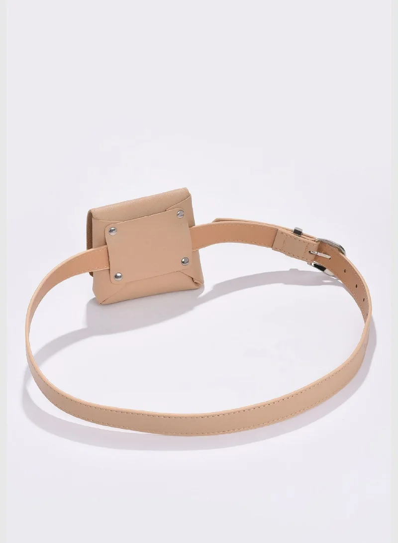 Haute Sauce Casual Belt with Mini Pouch