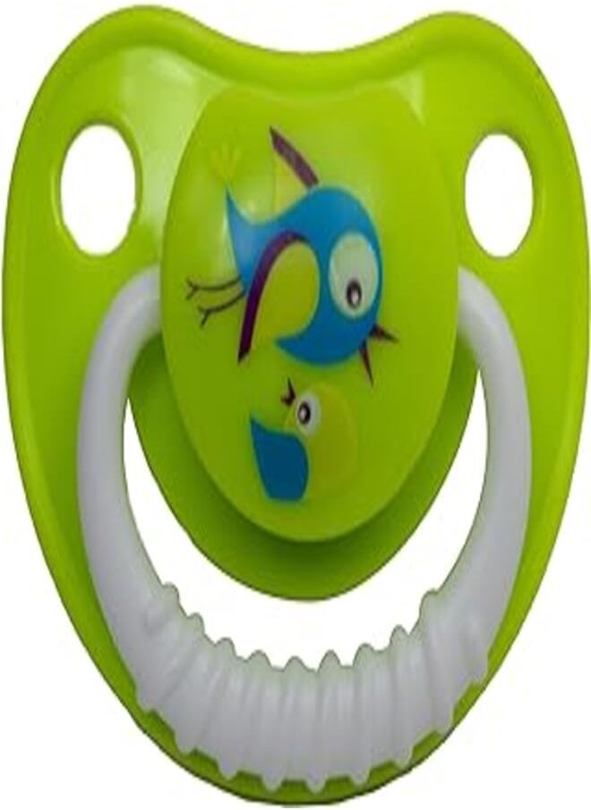 Safari Safari Baby ORTHODONTIC SOOTHER WITH CAP 0-3 M Green 