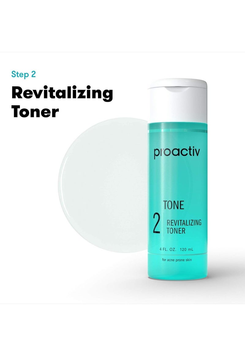 Proactiv - Proactiv 3 Step Acne Treatment - Benzoyl Peroxide Face Wash, Repairing Acne Spot Treatment for Face And Body, Exfoliating Toner - 60 Day Complete Acne Skin Care Kit, Multicolor - Image 1
