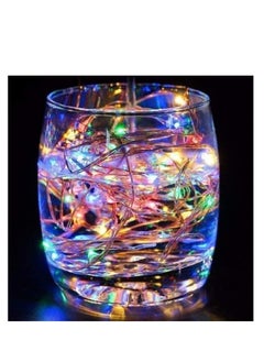Generic Solar powered string lights, green, red, yellow and blue lighting, 20 meters (200 LEDs)  - Image 5