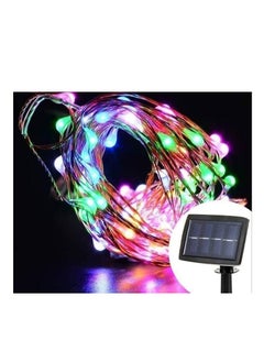 Generic Solar powered string lights, green, red, yellow and blue lighting, 20 meters (200 LEDs)  - Image 4
