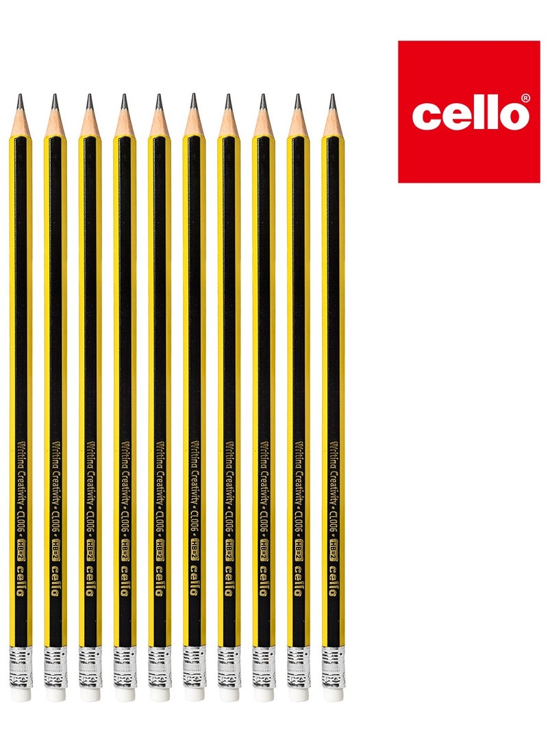 تشيلو 50 قطعة من اقلام رصاص اتش بي، متعدد الالوان غير قابل للانزلاق مع ممحاة، اداة رسم للكتابة للطلاب للامتحانات والمدرسة والمكتب والرسم - Image 3