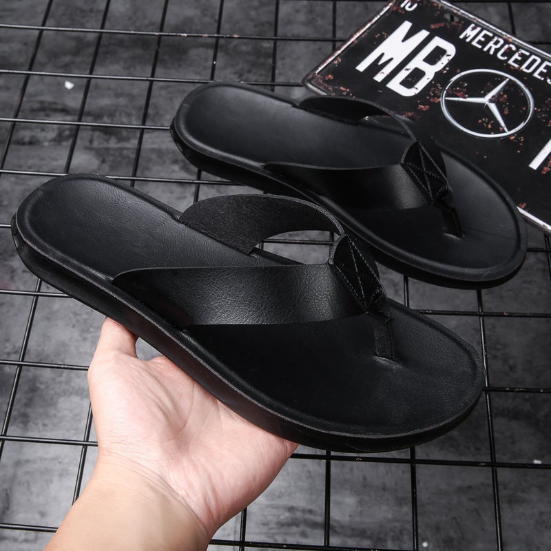 Flip-Flops Men'S Fashion Trend Casual Outer Slippers Large Size Soft-Soled Flip-Flops Beach Shoes Manufacturer - Image 1