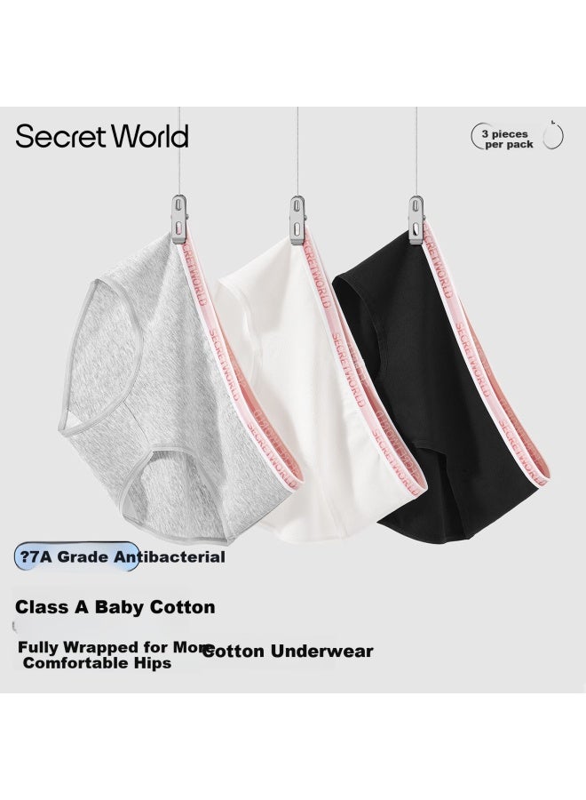 Secretworld Women's Pure Cotton Underwear, 100% Cotton Grade A Panties, 7a Grade Antibacterial And Antibacterial, Seamless Breathable Comfortable Girls' Underpants - Image 1
