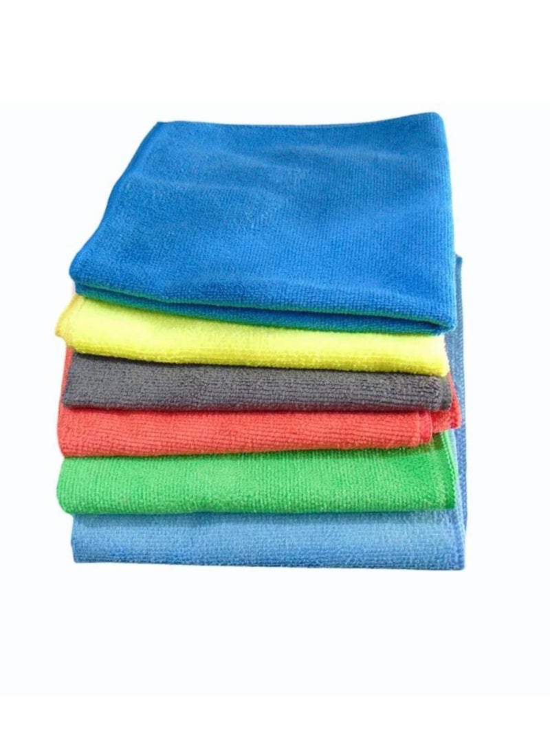 Yuwell Microfiber Cleaning Cloth Cleaning Rag Cleaning Towels 5 Colors Material Polyester 85% Polyamide 15% Wash Dark Colors Separately Kitchen Cleaning Cloth Glass Cleaning Cloths 20 Pcs - Image 1