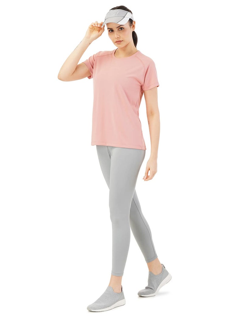 Pump'd Athleisure Women's T-Shirt for Gym -Lightweight, Anti-Odor, UV Protect, Dry Tech, Ultra Soft Seams (Hearty Pink, XL) - Image 5
