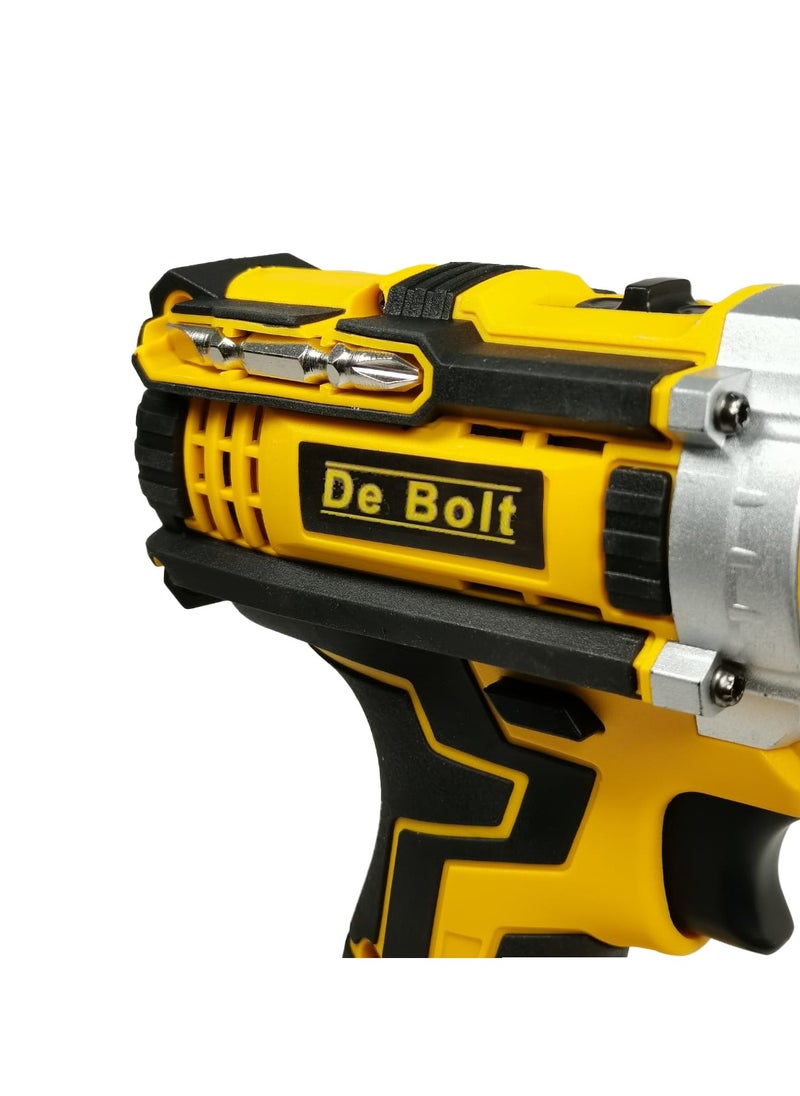 De Bolt 21v Cordless Impact Drill Set 3-In-1 Function For Drill Screwdriver And Impact Complete Accessories Kit For Home And Professional Use  - Image 5