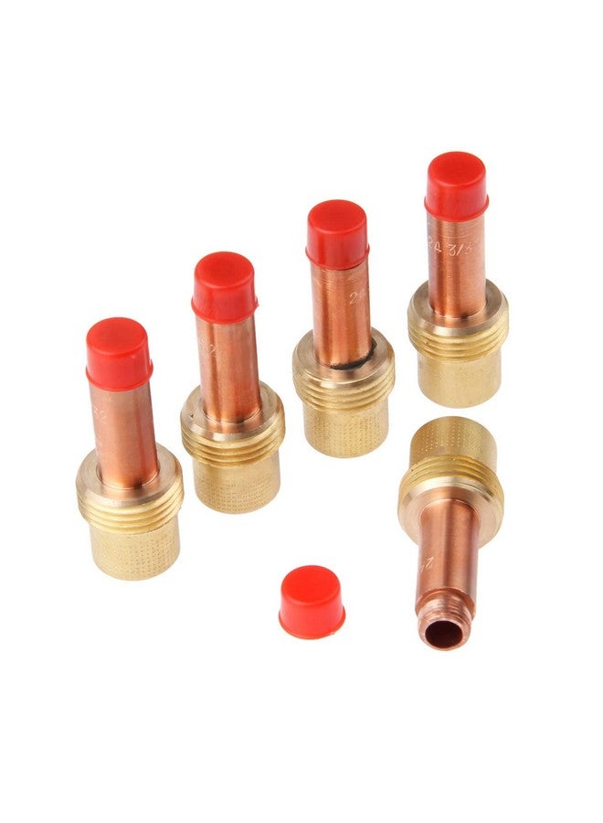 Mtsooning Mtsooning 5PCS 45V26 2.4mm(3/32inchs) Gas Lens Collet Body Copper Consumables KIT for TIG Welding Torch 17,18 and 26 Series  - Image 3