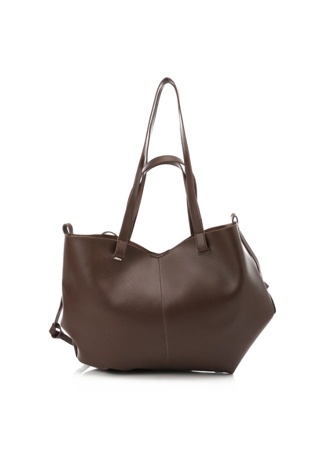 ريتزي Como Tote bag - Dark Brown - Image 3