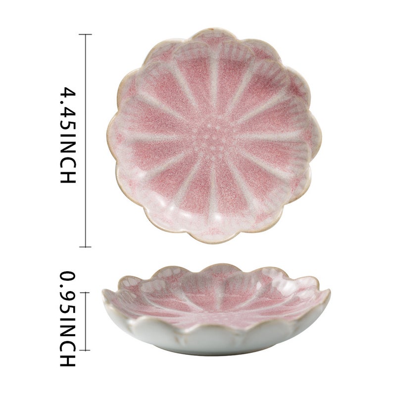 Nordic Ceramic Lotus Jewelry TrayJewelry dish-petal powder Jewelry dish-petal powder 