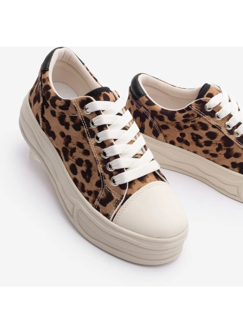 مارجين Women's Sneaker Thick Sole Leopard Sports Shoes Larka