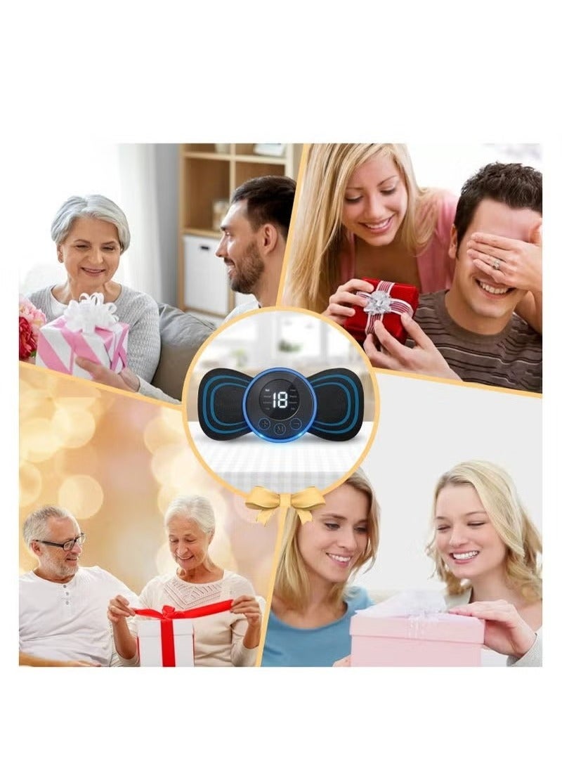 Gravity Body Massager,Neck Massage Machine Rechargeable Portable Wireless Mini Reusable Pain Relief EMS Massager with 8 Modes and 19 Levels for Shoulder,Arms,Legs - Image 2