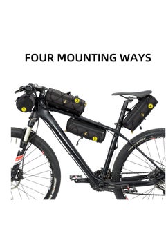 SYOSI Bike Handlebar Bag, Waterproof Bike Basket Bicycle Front Bag Bicycle Front Bag Frame Storage Roll Bag Mountain Road Bikes Commuter Shoulder Bag Professional Cycling Accessories  - Image 4