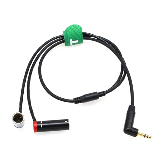 HangTon Audio Cable for Rode Wireless GO to Canon C70 BMPCC 4K BMCC 6K Camera 35mm 18 to TA3M Mini XLR 3pin 2Channel 20 50cm - Image 1
