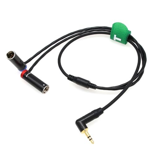 HangTon Audio Cable for Rode Wireless GO to Canon C70 BMPCC 4K BMCC 6K Camera 35mm 18 to TA3M Mini XLR 3pin 2Channel 20 50cm - Image 3