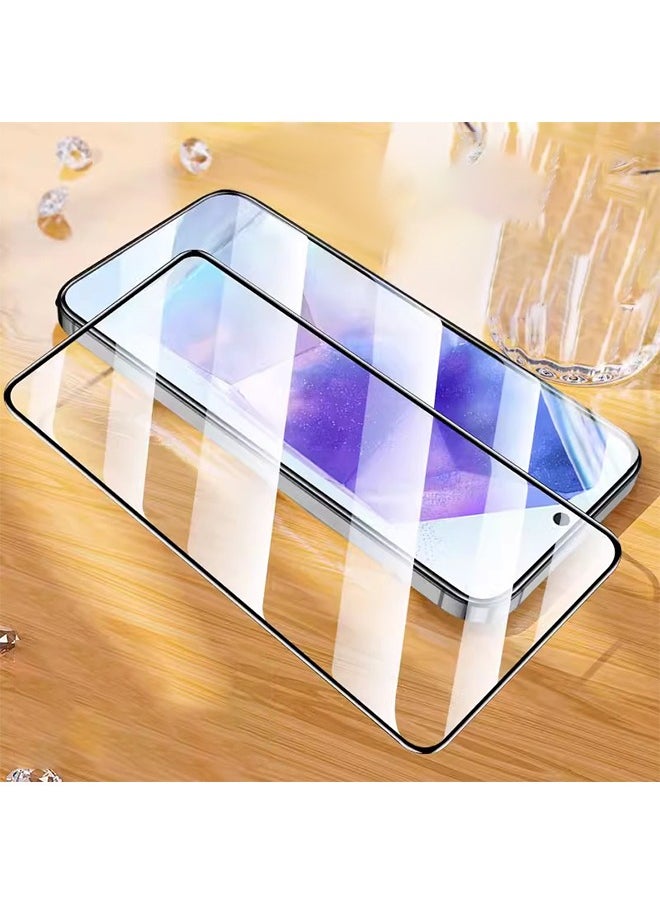 SNBFA 2 Pack Screen Protector for Samsung Galaxy A55 5G, Full Coverage Tempered Glass Screen Protector Film [HD Clear] [9H Hardness] [Anti-Scratch] for Samsung Galaxy A55 5G  - Image 5