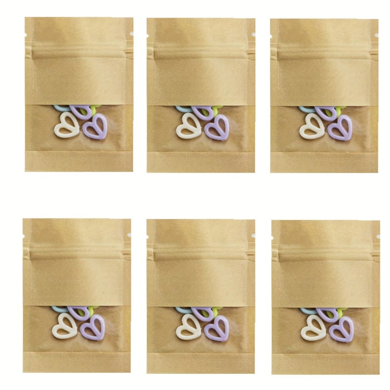 100 Pcs Reusable Self Sealing Coin Envelopes Brown Kraft Paper With Transparent Window 7x9cm 2 7x3 5in For Coin Storage Party Favors Sample Bags Secure Closure - Image 3