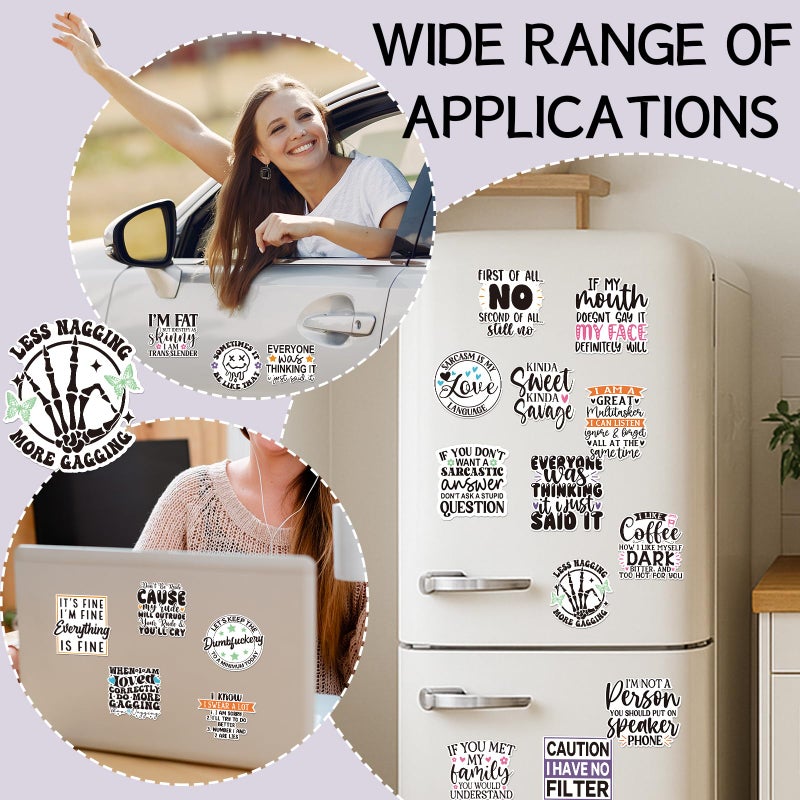 Dazoratix Funny Fridge Magnets Decorative - 20 Pcs Locker Decorations for Adults Cute Word Refridgerator Magnetic Stickers Accessories Gift for Home Kitchen School OfficeSupplies Whiteboard Car Decor - Image 4