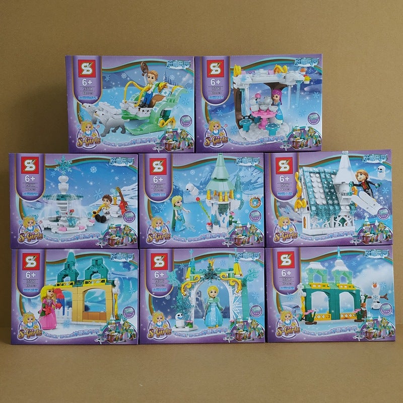 Jizhi Building Blocks 1574 Fenxue Paradise Ice And Snow Carriage Christmas Sled Boys And Girls Creative Activities Holiday Gifts - Image 1