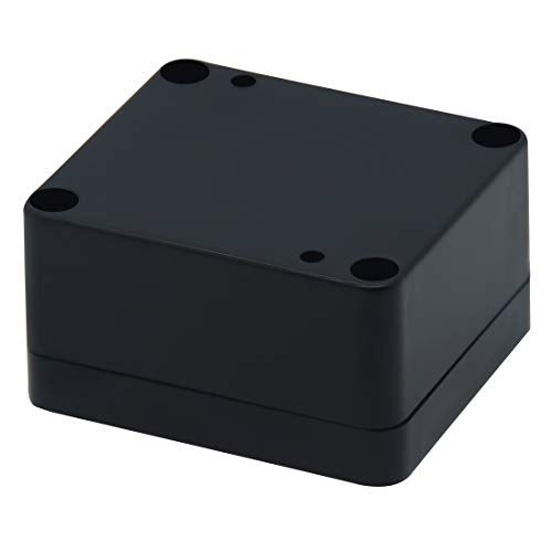 Zulkit Junction Box, Zulkit Project Box IP65 Waterproof Outdoor Box ABS Plastic Electrical Boxes Electronic Enclosure Black 2.48 x 2.28 x 1.38 inch (63 x 58 x 35mm) (Pack of 2) - Image 3