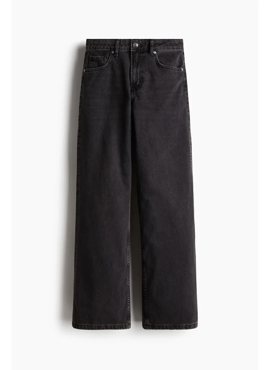 H&M Wide High Jeans