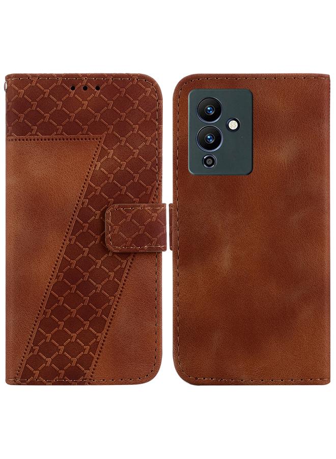 اس-توب جراب لهاتف Infinix Note 12 Pro 5G/Note 12 5G جراب هاتف جلدي منقوش على شكل سبعة - Image 1