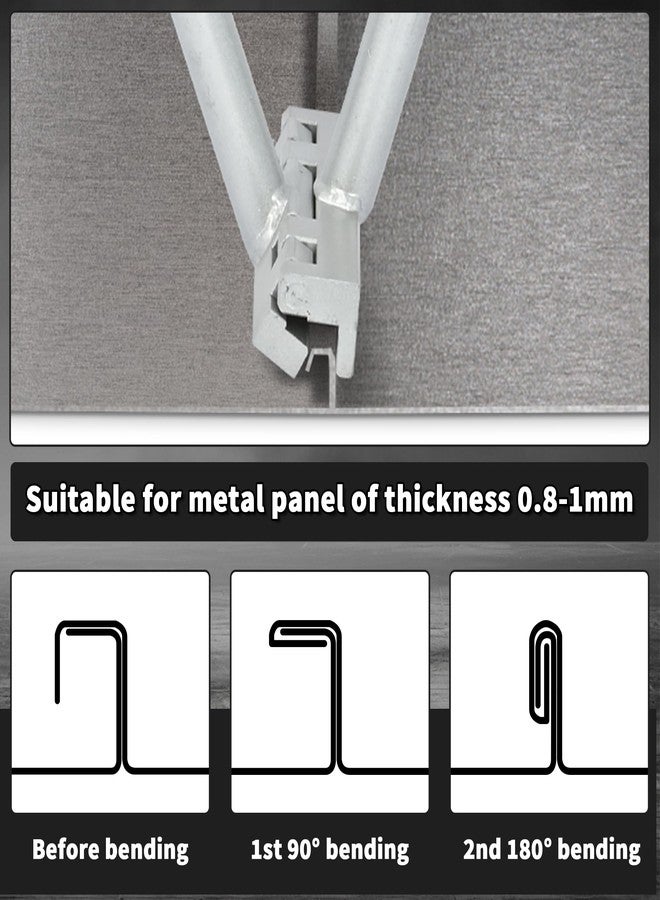 MYOYAY Hand Seamers, Heavy Duty Sheet Metal Bender, Professional Metal Bending Pliers with Non-Slip Handle for Metal Edging, Roofer - Image 4