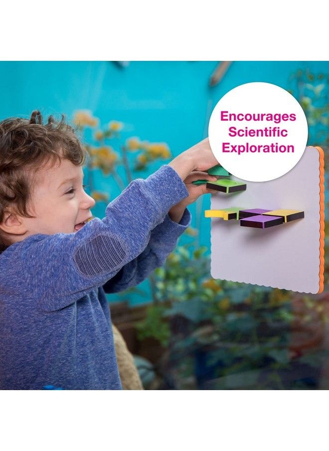 Edushape Magnetic Shapes Soft Baby Blocks Set Of 54 Vibrant Magnetic Stacking Blocks For Learning & Development Soft Blocks For Babies Toddlers & Kids For Stem Building  - Image 5