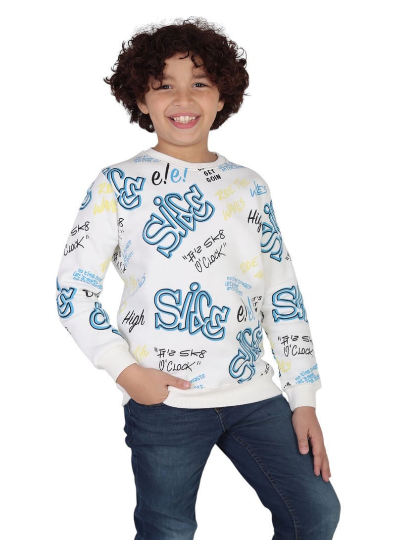 CHOiCE O Clock Kids Winter Sweatshirt – Luxurious Milton Fabric for Unmatched Warmth and Comfort code 176 - Image 1