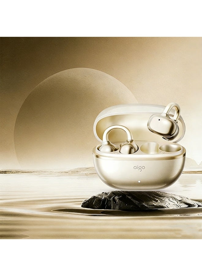 aigo Clip-on Bluetooth Earphones 2026 New Model - Ultra-long Battery Life, Large Capacity, Wireless Sports Air Bone Conduction - Men and Women - Image 1