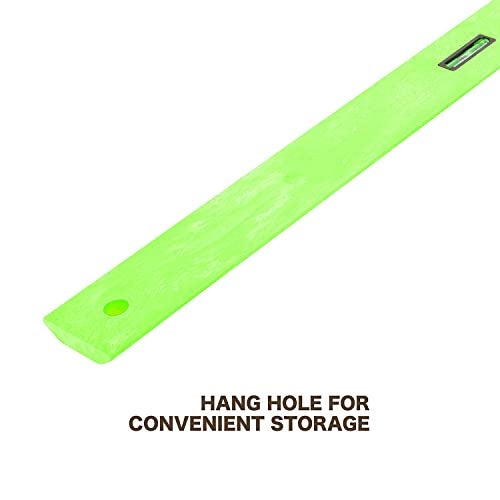 Mayes 10743 Polystyrene Level Ruler 24", Precision Measuring and Leveling Tool, Plumb and Level Vials with SAE and Center-Finding Scale, for Framing, Hanging, Made in the USA - Image 4