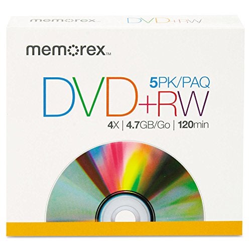 Memorex Products - DVD+RW, w/ Jewel Case, 4.7GB 5/PK - Image 1