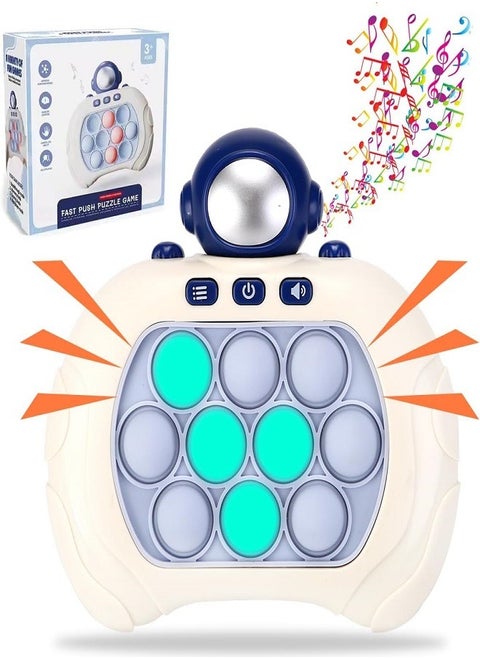 Quick Push Bubble Game for Children and Adults, Mini Push Game Quick Hand Push Game, Stress Relief Popular Fidget Games (Astronaut)