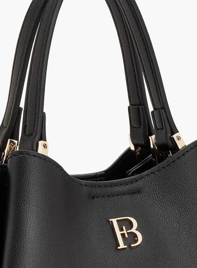 Flora Bella By Shoexpress BLACK Tote Bag With Detachable Strap for Women | Best Price UAE