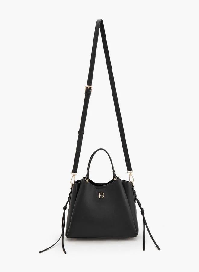 Flora Bella By Shoexpress BLACK Tote Bag With Detachable Strap for Women | Best Price UAE